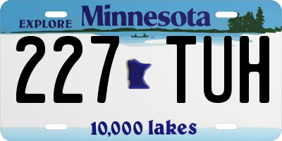 MN license plate 227TUH