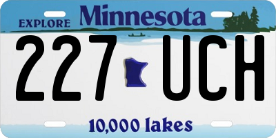 MN license plate 227UCH
