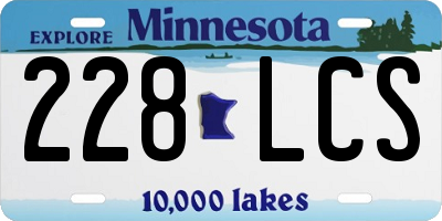 MN license plate 228LCS