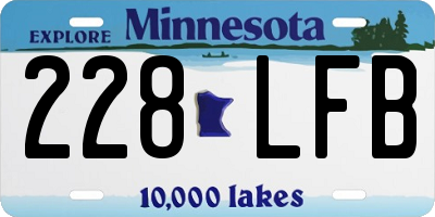 MN license plate 228LFB