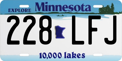 MN license plate 228LFJ