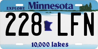 MN license plate 228LFN