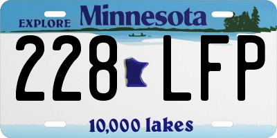 MN license plate 228LFP