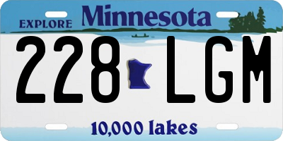 MN license plate 228LGM