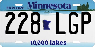 MN license plate 228LGP