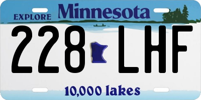 MN license plate 228LHF