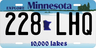 MN license plate 228LHQ