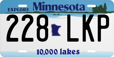 MN license plate 228LKP