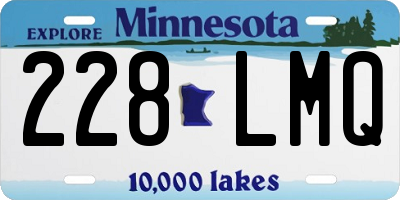 MN license plate 228LMQ