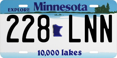 MN license plate 228LNN