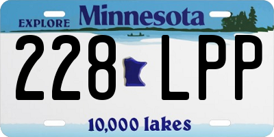 MN license plate 228LPP