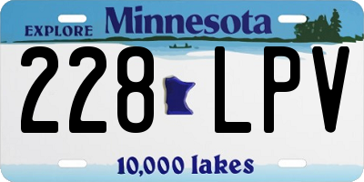 MN license plate 228LPV