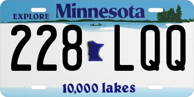 MN license plate 228LQQ