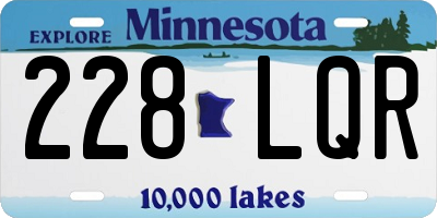 MN license plate 228LQR