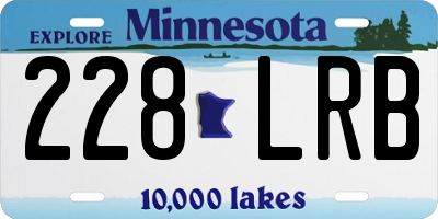 MN license plate 228LRB