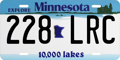 MN license plate 228LRC