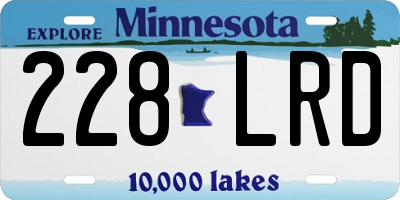 MN license plate 228LRD