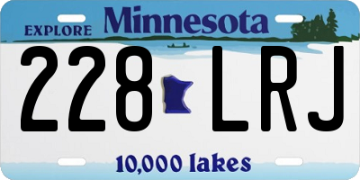 MN license plate 228LRJ
