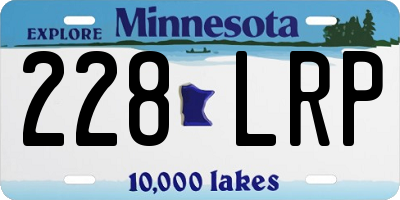 MN license plate 228LRP