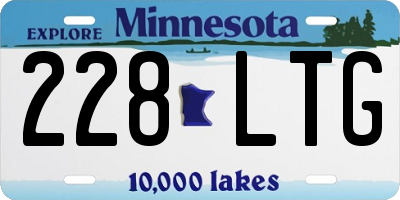 MN license plate 228LTG