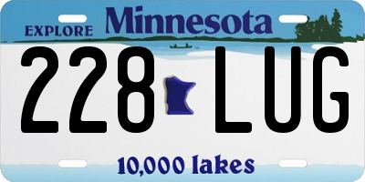MN license plate 228LUG