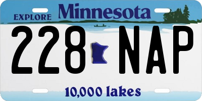 MN license plate 228NAP