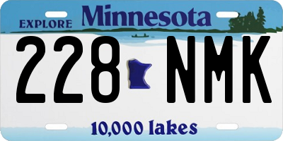 MN license plate 228NMK