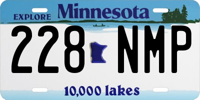MN license plate 228NMP
