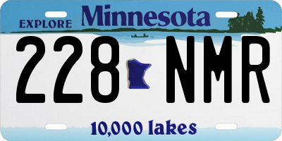 MN license plate 228NMR