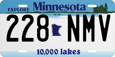MN license plate 228NMV