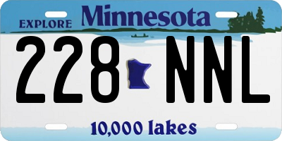 MN license plate 228NNL