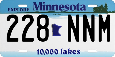 MN license plate 228NNM