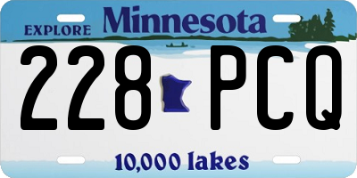 MN license plate 228PCQ
