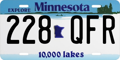 MN license plate 228QFR