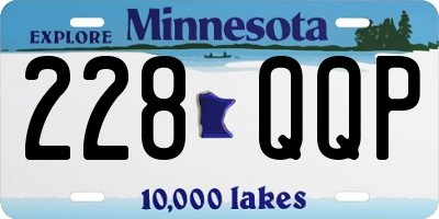 MN license plate 228QQP