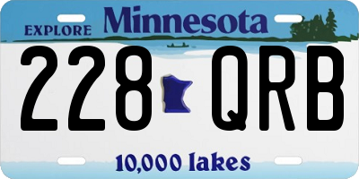 MN license plate 228QRB