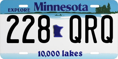 MN license plate 228QRQ