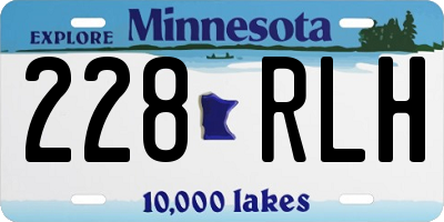 MN license plate 228RLH