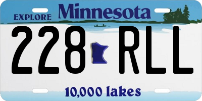 MN license plate 228RLL