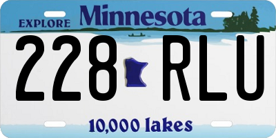 MN license plate 228RLU