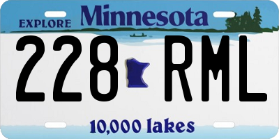 MN license plate 228RML