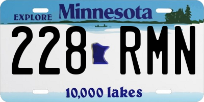 MN license plate 228RMN