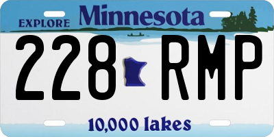 MN license plate 228RMP