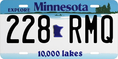 MN license plate 228RMQ