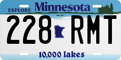 MN license plate 228RMT