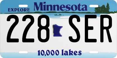 MN license plate 228SER