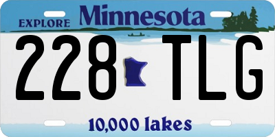 MN license plate 228TLG