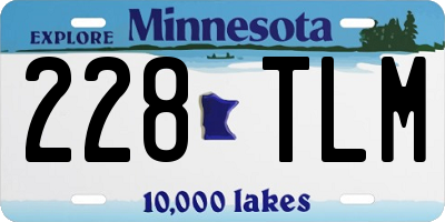 MN license plate 228TLM