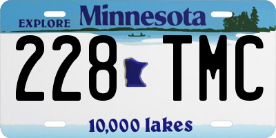 MN license plate 228TMC