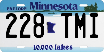 MN license plate 228TMI